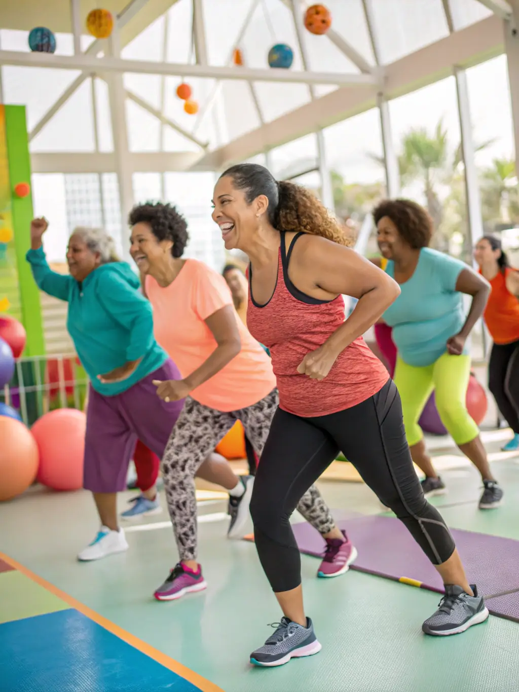 An image of participants engaged in a fitness class, demonstrating the fitness programs offered by ASS SPORTS LOISIRS DE LA VALLEE DE L ECHELLE.